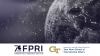 Rendering of a globe with the FPRI and INTA logos.