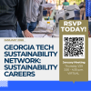 Image with microscope in background and text in foreground announcing virtual sustainability network meeting on January 29 2026 from 3.30 to 4.30 p.m.