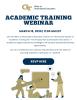 academic training webinar flyer