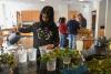 Students participate in the Plant Library.