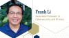 A graphic showing Frank Li's promotion to associate professor. 