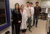 Yuhang Hu and students in the lab