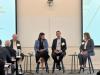 Moderator Scott McWhorter (Strategic Energy Institute), with Panelists Neva Espinoza (EPRI), Barbara Hampton (Georgia Transmission Corporation), and Sherman Knight (Competitive Power Ventures)