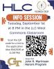 Flyer for the 9/1 Honors Leadership Council interest session