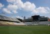View of the south and east stands of Bobby Dodd Stadium without fans.