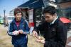 Students at Food Trucks