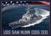 An artist rendering of the future Arleigh Burke-class guided-missile destroyer USS Sam Nunn, courtesy of the U.S. Navy.