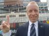 Corey Rockwell at Tech's Bobby Dodd Stadium prior to the opening Atlanta United FC match.