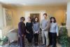 Jacqueline Royster, dean of the Ivan Allen College of Liberal Arts, is pictured with graduate students Amanda Domingues, Alice Hong, Seokboom Kwon and Carol Colatrella, professor and associate dean for graduate studies 