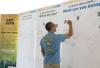 Student participates in the #GT2040 installation activity
