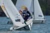 Zoe Genet and Megan Ploch sail at Lake Lanier Sailing Club in March