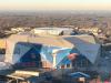 Mercedes Benz Stadium preps for Super Bowl LIII. Image courtesy of Patch