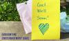 Picture of a get well soon bag to be delivered to students in quarantine.