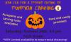 Flyer for Pumpkin Carving, held Oct. 24, 2020 from 3-6 p.m.