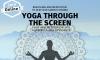 Flyer for SKY's event Yoga Through the Screen.