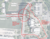 map of 6th street & Ferst Drive bike safety improvement project