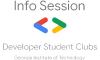 The Developer Student Clubs at Georgia Tech logo to advertise their info session.