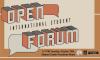 Flyer for the event International Student Open Forum.