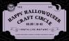 Flyer for the Happy Hallowqueer Craft Circle, hosted on Oct. 29, 2020 from 11 a.m. to noon.