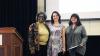 Ivan Allen College of Liberal Arts Dean Jacqueline Royster, Ph.D. student Amanda Domingues, and Professor Carol Colatrella.
