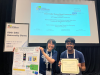 Ph.D. candidate Rishov Sarkar (right) won third place in “University Demo Best Demonstration.” He is supervised by ECE assistant professor Callie Hao (left).