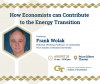 Flyer for "How Economists can Contribute to the Energy Transition" event. All text on flyer included in website event page. 