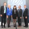 Dr. William T. Mahle (CHOA), Dr. Gail D. Pearson, MD, ScD (NHLB), Virginia C. and Joseph C. Mello Chair Eva K Lee, PhD (ISyE), Dr. Richard G Ohye, MD (Mott Children's), and Dr. Michael Gaies, MD, MPH (Mott Children's) were inducted as the Franz Edelman Laureates on April 16 2018 at the 2018 INFORMS Business Analytics Meeting in Baltimore Maryland. [Not pictured: Dr. Susan Nicolson, MD (Children's of Philadelphia) and Dr. Lara Shekerdemian (Texas Children's)]