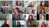 Screenshot of members of the Female Founders Program at a virtual meeting.