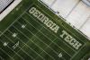 Wordmark on field