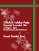 GTAAN Holiday Party Flyer