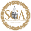 Circle with "Seal of the Student Government Association Est. 1922" in gold, the letters SGA with Tech Tower, and Tech's name and motto.