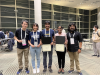 L-R: Zishen Wan (Ph.D. candidate), Callie Hao (assistant professor), Rishov Sarkar (Ph.D. candidate), Poulami Das (Ph.D. candidate), and Anurag Kar (Ph.D. candidate) all won awards at DAC.