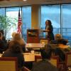Brown Unviersity Professor Tricia Rose speaks to students about social justice