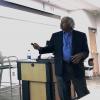 Satya delivers lecture