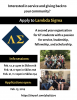 Lambda Sigma Info Session Flyer