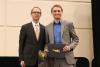 photo of Jake Smith (right) with Associate Vice Provost for Undergraduate Education Steven Girardot