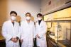 (L to R)  Hyun Ju, Prof. Seung Woo Lee, and Jinho Park have demonstrated a more cost-effective, efficient water-splitting process for creating green hydrogen.