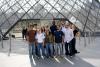 BC Students Outside the Louvre in Paris - Summer 2010