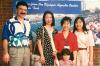 Georgia Tech Housing Staff Maz Kosma with family during 1996 Olympics