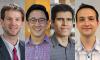 John Blazeck, Gabe Kwong, Felipe Quiroz, and Aaron Young, who have received NIH Director's Awards for high-risk, high-reward projects.