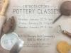 Paper and Clay Intro to Pottery Classes on 1/22,1/26 & 1/29!