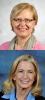 Portraits of Elsa Reichmanis and Marilyn Brown.