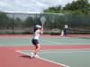 Sarah Morales playing tennis 
