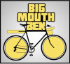 Big Mouth Ben logo (yellow bicycle and text)