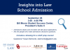 Insights into Law School Admission Event Advertisement