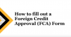 Screenshot of the how to fill out a foreign credit approval form video