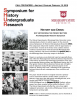 Photos of protesters throughout history, along with information on a conference and the Mississippi State University logo.