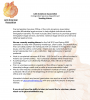 Image of a piece of paper with details regarding an immigration services internship.