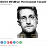 Dust jacket for "Permanent Record" by Edward Snowden.