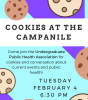 Cookies at the Campanile with the Undergraduate Public Health Association.